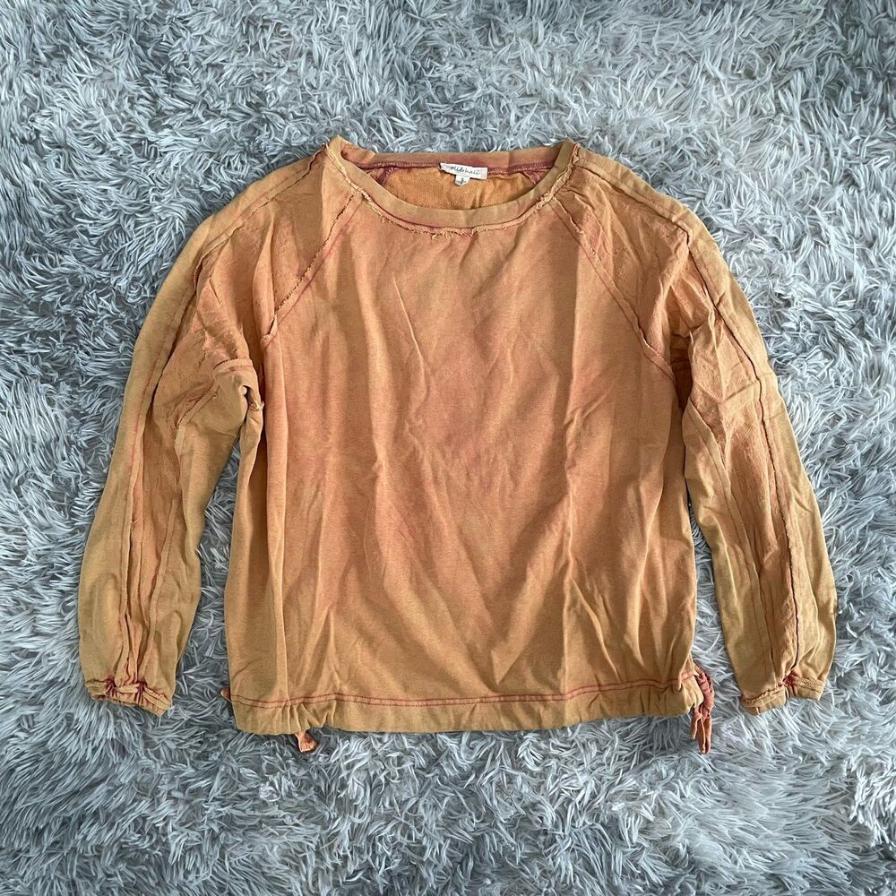 Oli & Hali top Oli Hali shirt oli and hali crew neck longsleeve shirt camel boho - Picture 3 of 9